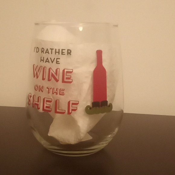 Elf on the Shelf Adult Stemless Wine Glass 17oz - Picture 3 of 4